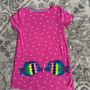 Mini Boden Pink Polka Dot long shirt 👚